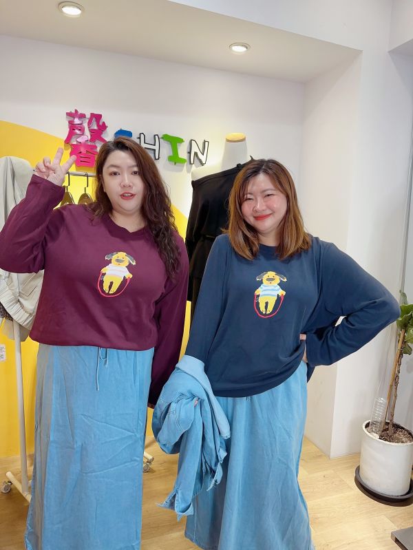 那架古錐的小狗上衣(灰/酒紅/深藍) 