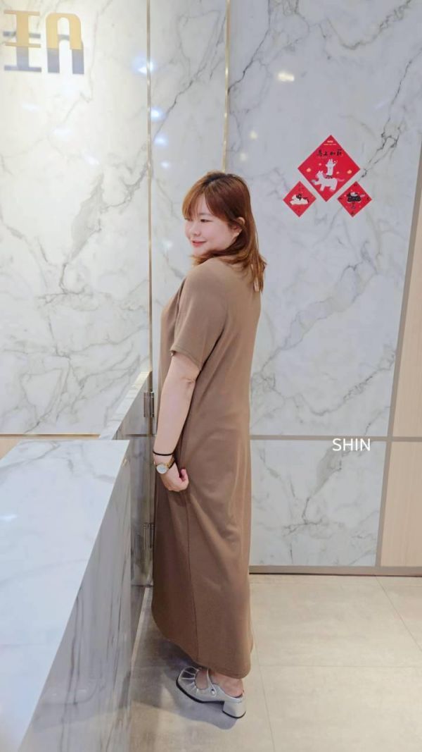 不嫌多的太空綿長版洋(黑/咖/綠) 