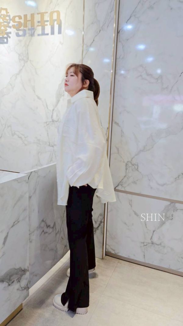 KOREA背心襯衫組(黑/奶茶/深灰/淺灰/杏) 