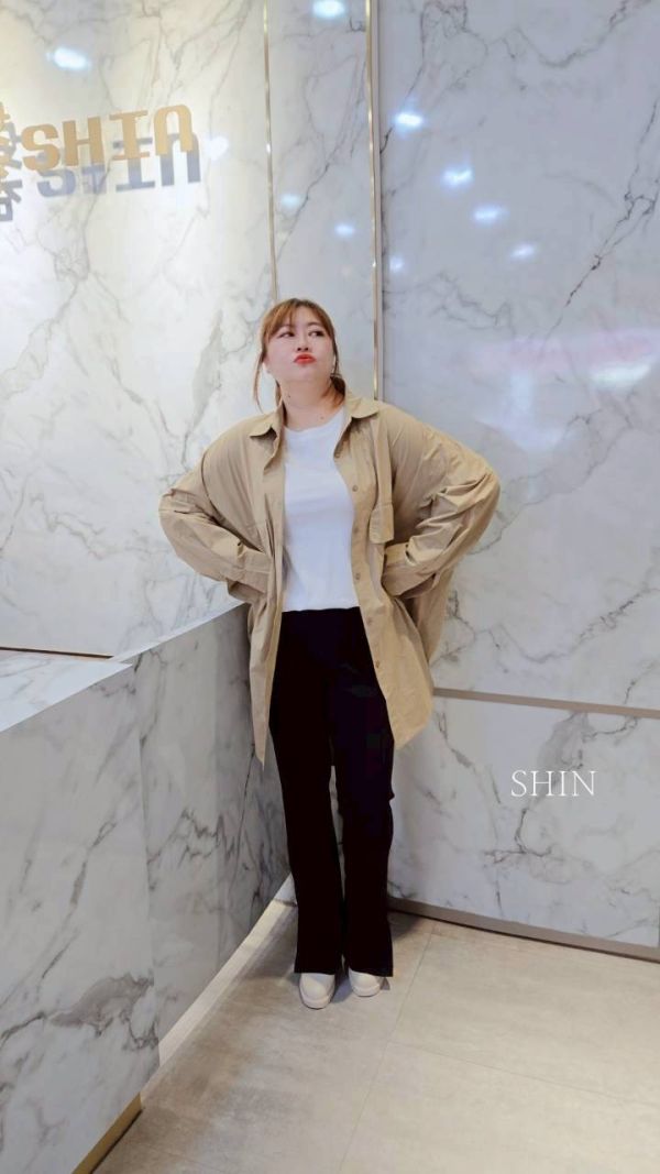 雙大口袋排釦襯衫（黑/卡其/白） 