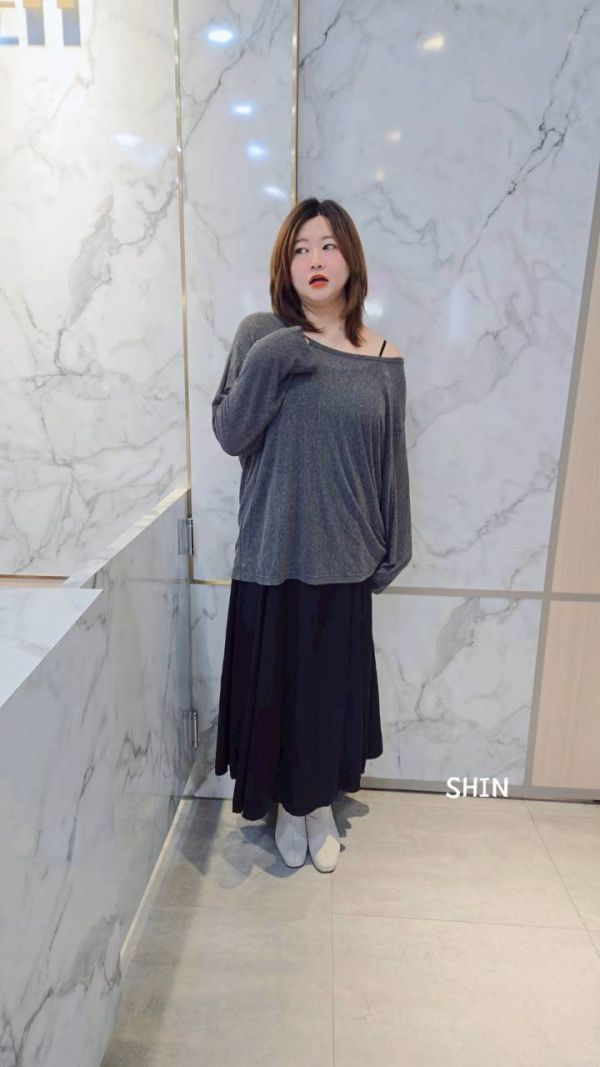 柔弱風細肩長洋+兩穿外罩 