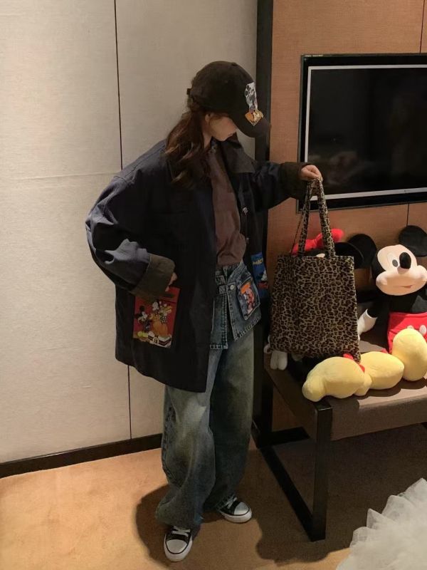 韓版米奇鋪棉外套 