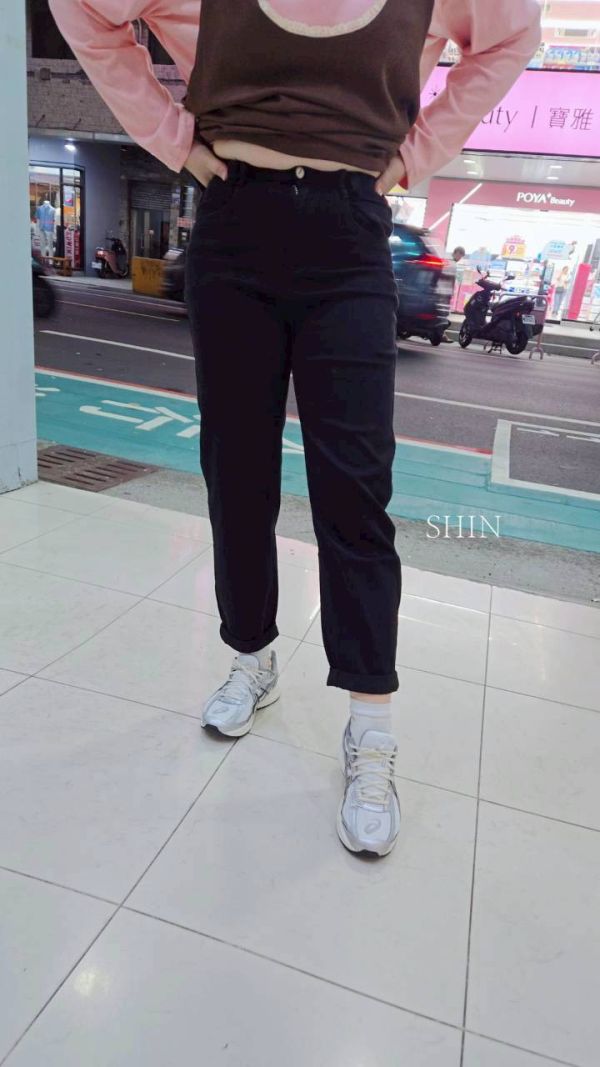 必買款老爹褲(牛仔/黑) 
