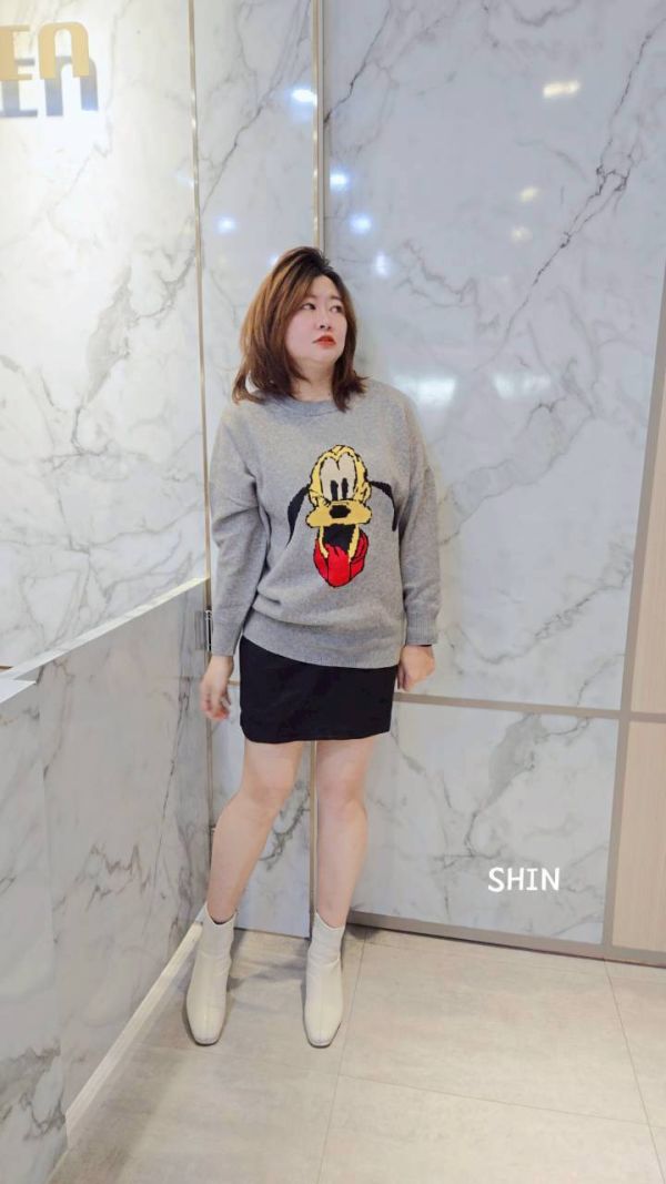 小姐姐毛呢短裙(黑/深灰) 