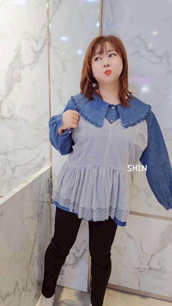 拼接吊帶網紗背心(灰/杏) 