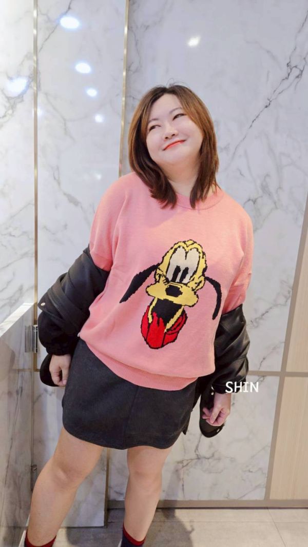 最可愛布魯托針織上衣(藍/杏/灰/粉) 