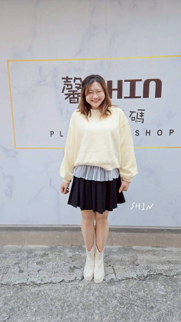 網紗荷葉下襬網紗內搭(黑/粉/紫/白) 