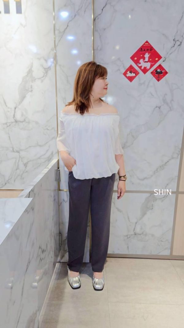 網紗氣質爆表上衣(溫柔白/氣質杏/百搭黑) 