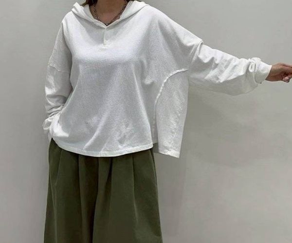 KOREA毛巾布連帽短T(黑/咖/白) 