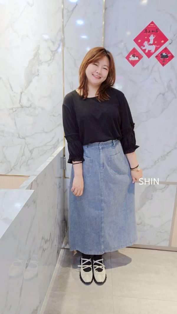 透氣竹節手袖滾邊上衣(橘/粉/黑/白) 