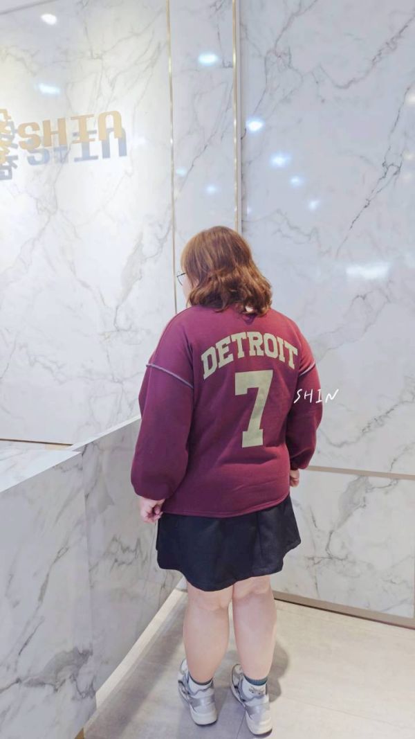 正韓小刷毛美式背7大T(紅/灰/藍) 