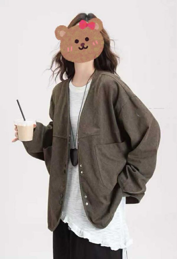復古滿版帥性慵懶外套 