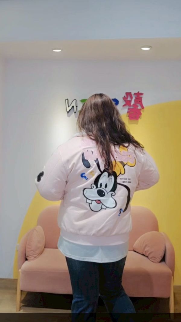 韓高飛棉衣外套(粉/藍) 