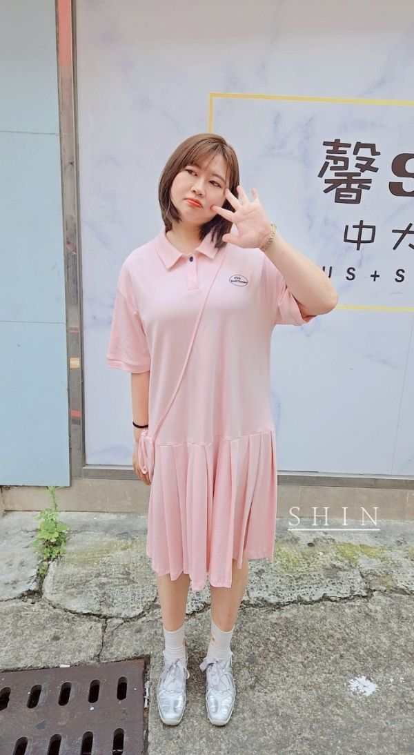 愛心包包POLO裙(黑/卡其/粉) 
