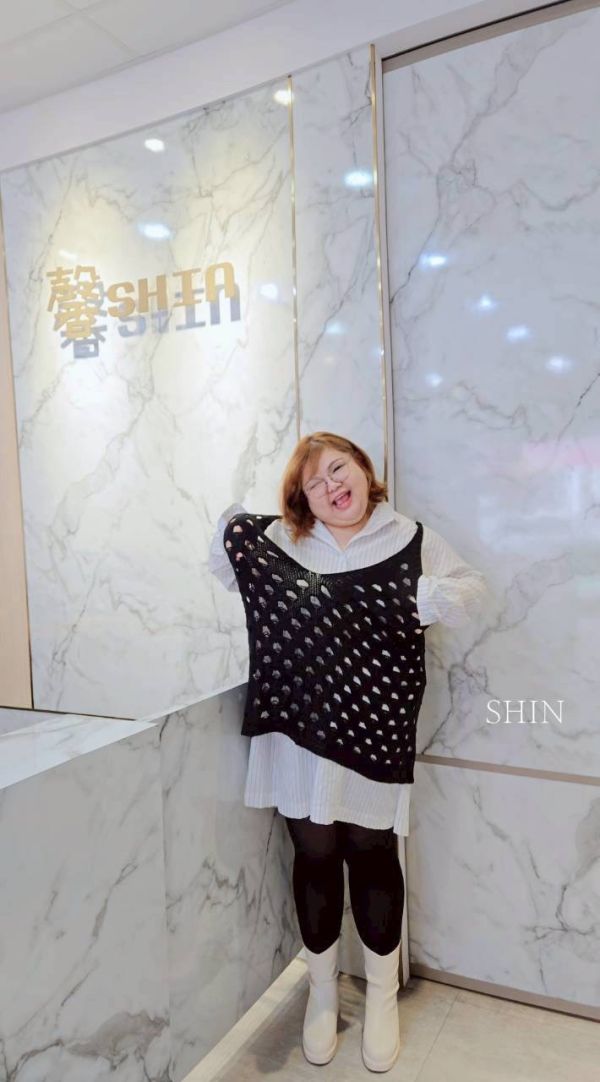 大洞洞針織背心(杏/灰/黑) 