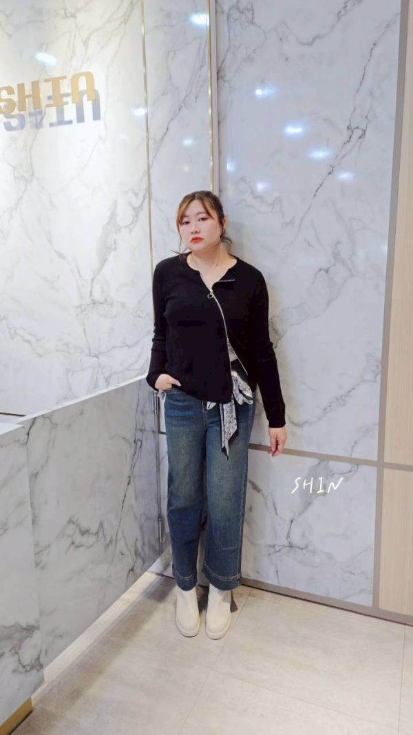 附絲巾復古奶奶褲 