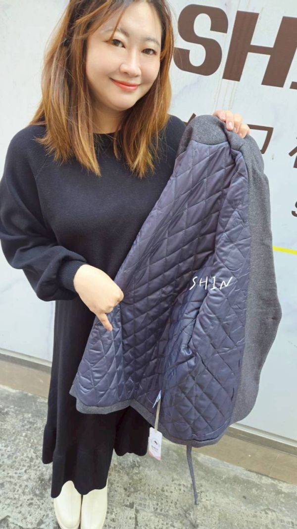 銀線繫帶設計西裝外套(咖/灰) 