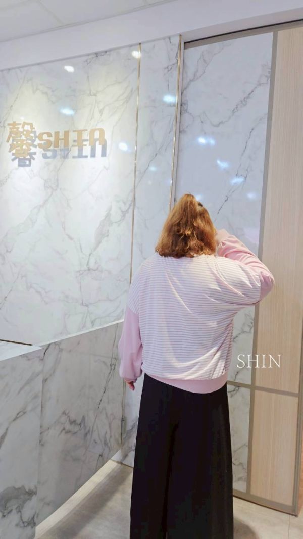 正韓Korea拼接行星上條紋上衣(粉/咖/黑) 