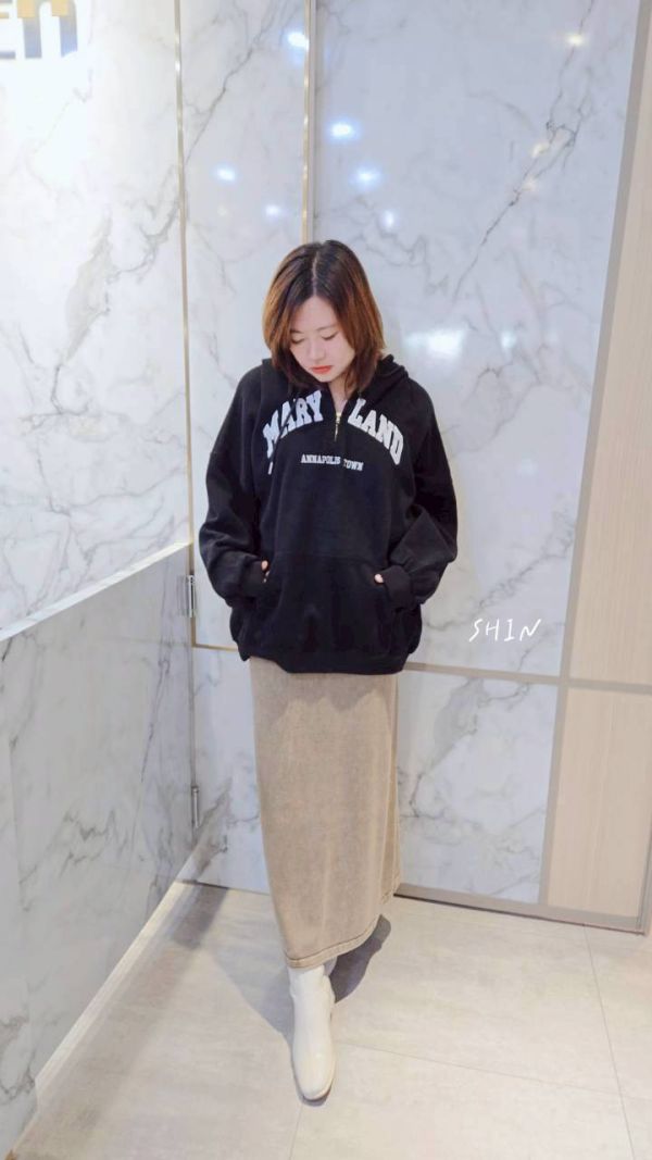 馬里蘭帽T(黑/奶灰/淺藍/奶油) 