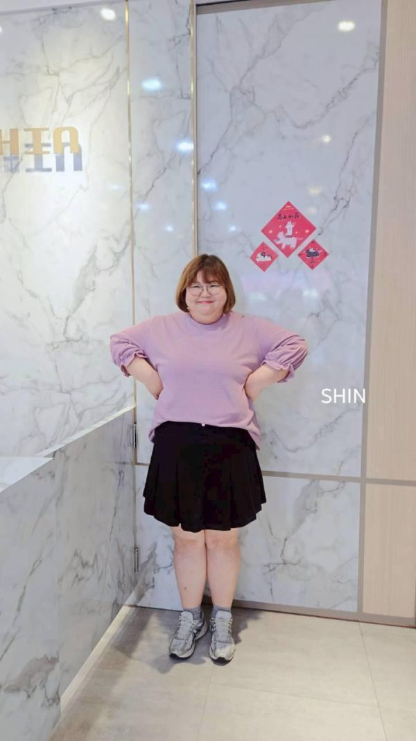 透氣竹節手袖滾邊上衣(橘/粉/黑/白) 