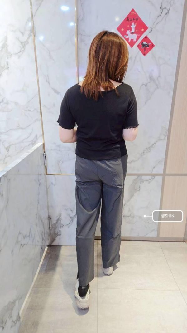 夏天會很愛的寬管涼感褲(黑/墨灰) 