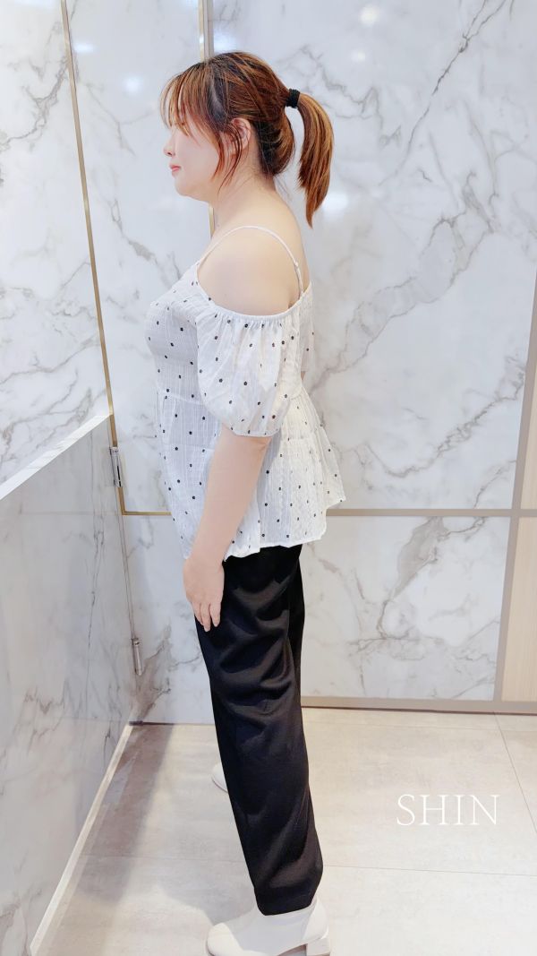 小花兒吊帶雪紡上衣(黑/白/紅) 