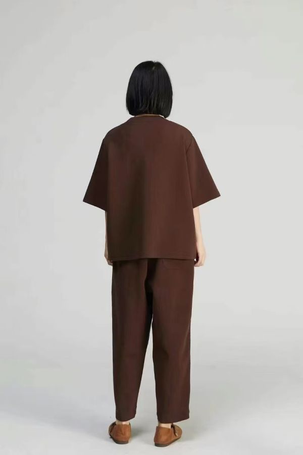 專櫃款半袖前大口袋T(酒紅/深灰/深藍/咖) 