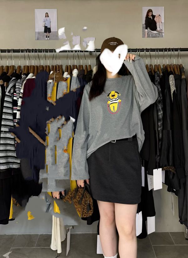 那架古錐的小狗上衣(灰/酒紅/深藍) 