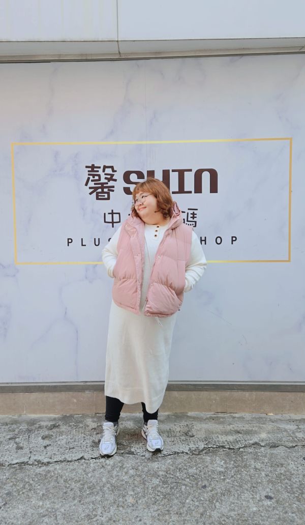 彩色糖果的連帽鋪棉背心(黑/粉/黃/酒紅/杏/卡其/淡藍) 