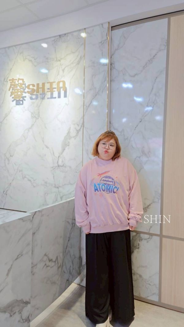 正韓Korea拼接行星上條紋上衣(粉/咖/黑) 