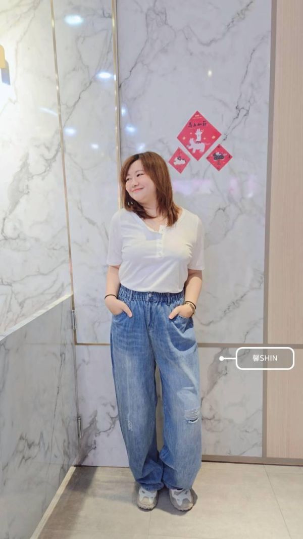 涼感棉排釦上衣(白/粉/黑) 