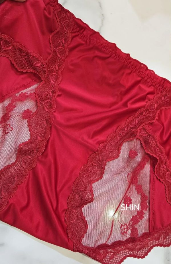 超柔柔蕾絲內褲(膚/紅/黑/灰/粉) 