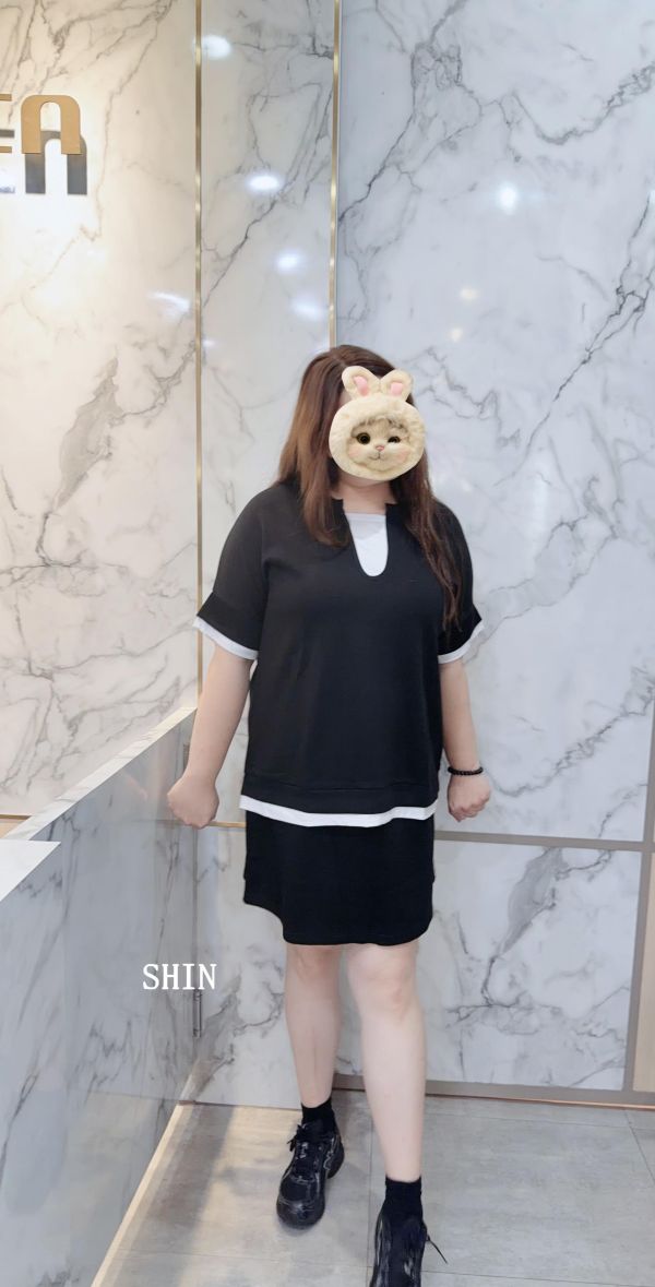 還是想要套裝U領假兩件褲裙套裝 