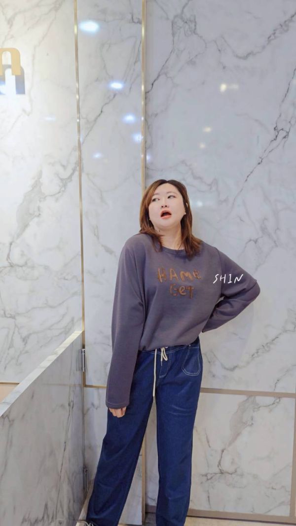 HAME曼巴棉T(杏/灰) 