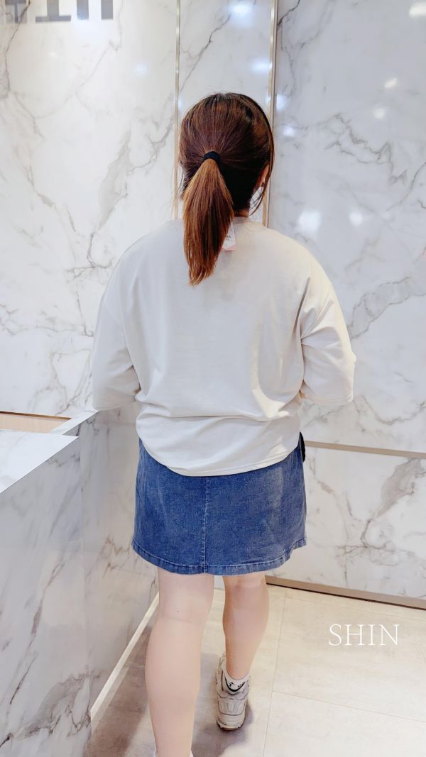 韓版手繪胖鴨鴨T(杏/深灰/咖) 