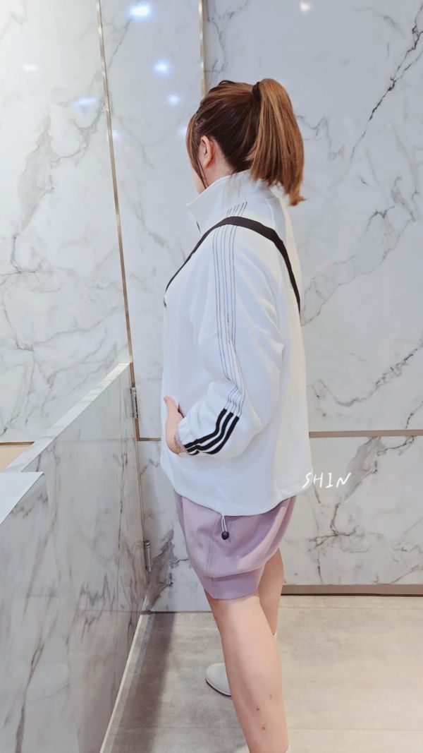 運動風外套(附包包)(粉/灰/白/黑) 