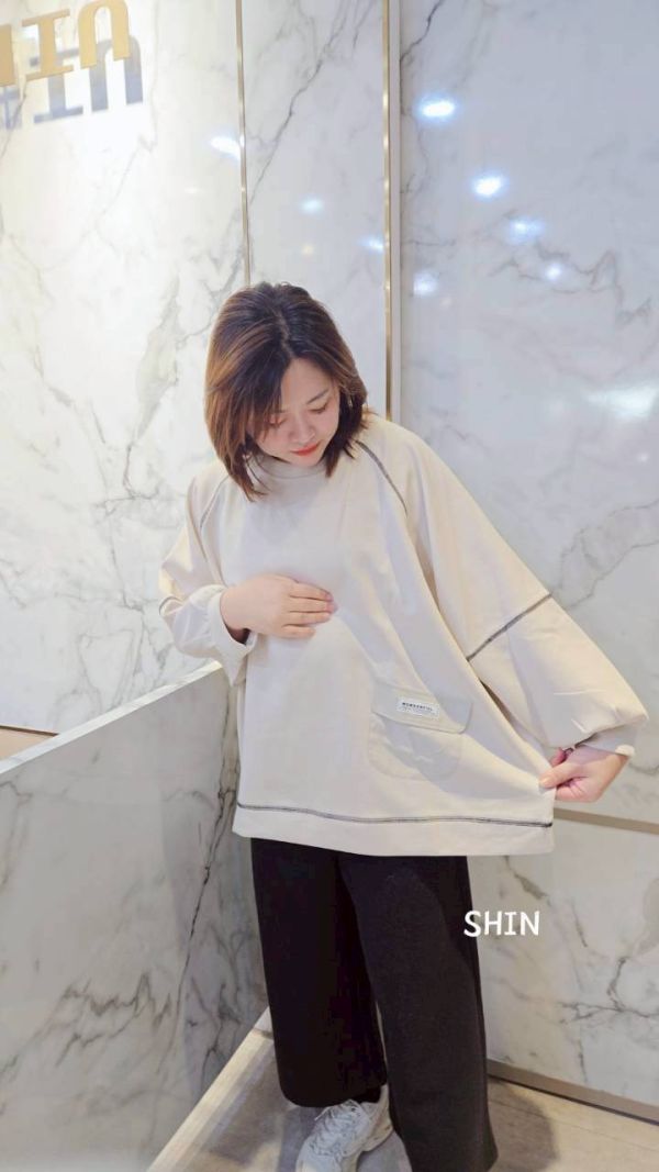 明線設計太空T(杏/黑) 