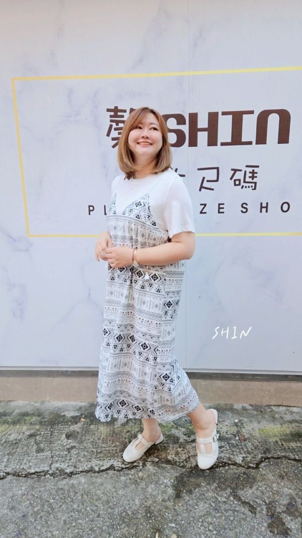 波西米亞風假兩件洋裝 