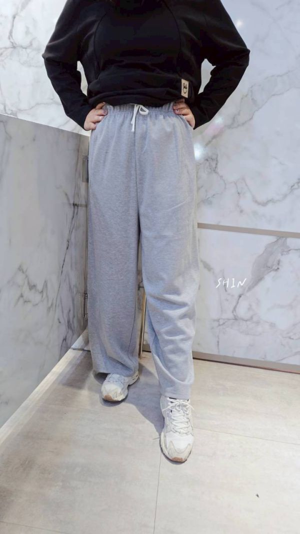 太空棉休閒寬褲 