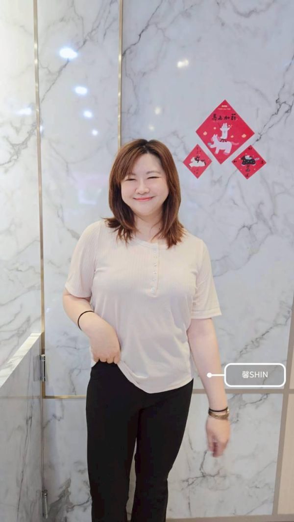 涼感棉排釦上衣(白/粉/黑) 