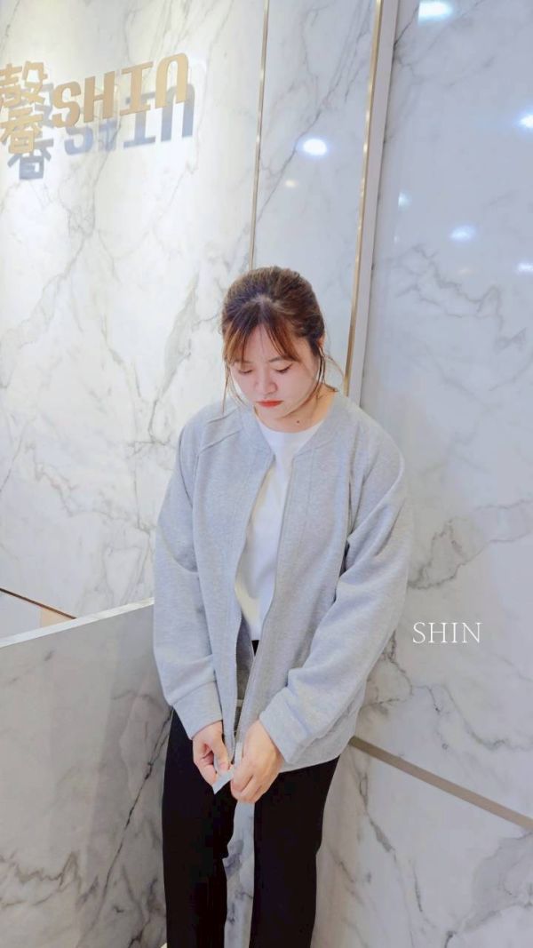 簡約色棒球外套(黑/灰/杏/酒紅) 