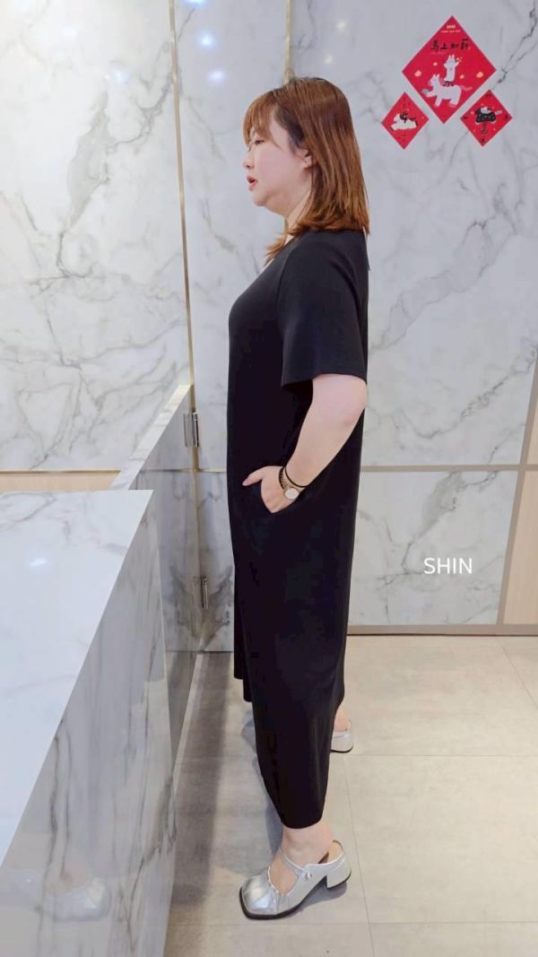 不嫌多的太空綿長版洋(黑/咖/綠) 