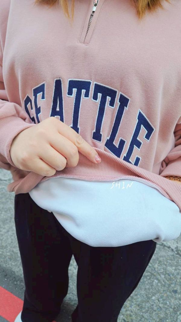 西雅圖帽T(黑/咖/米灰/深藍/粉) 