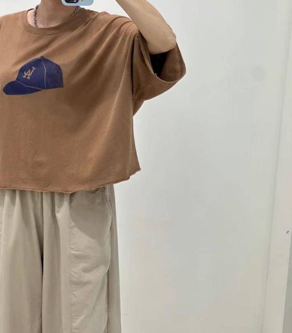 正韓LA小帽T(白/咖/灰） 