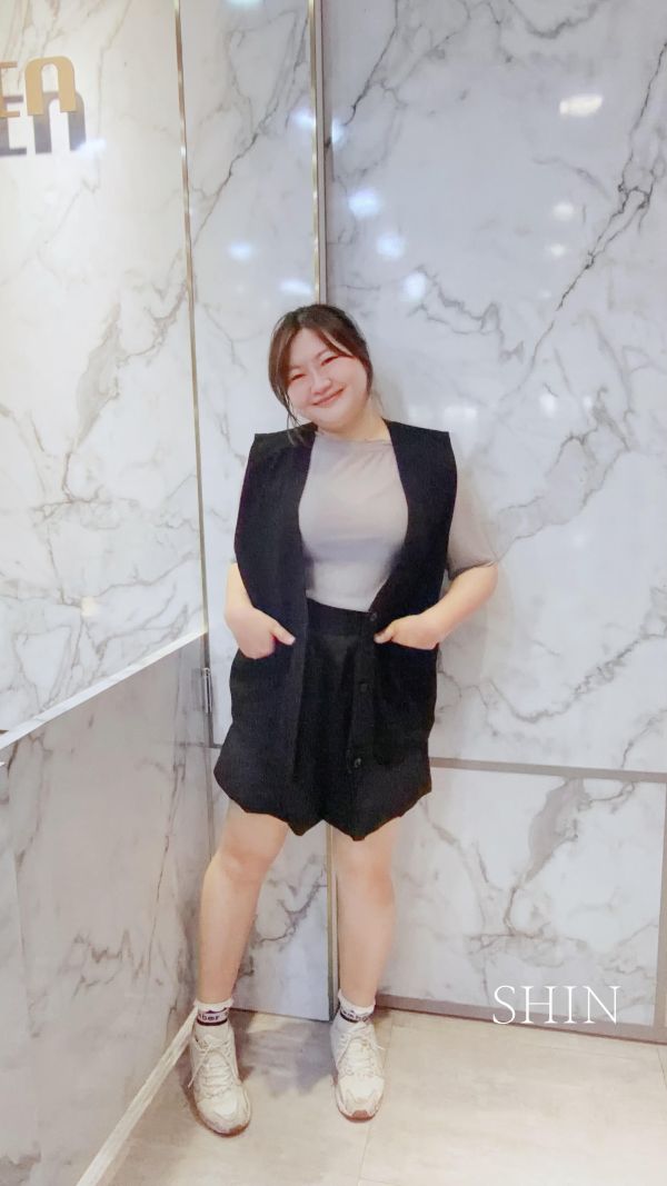 拉鍊口袋小傘褲裙 