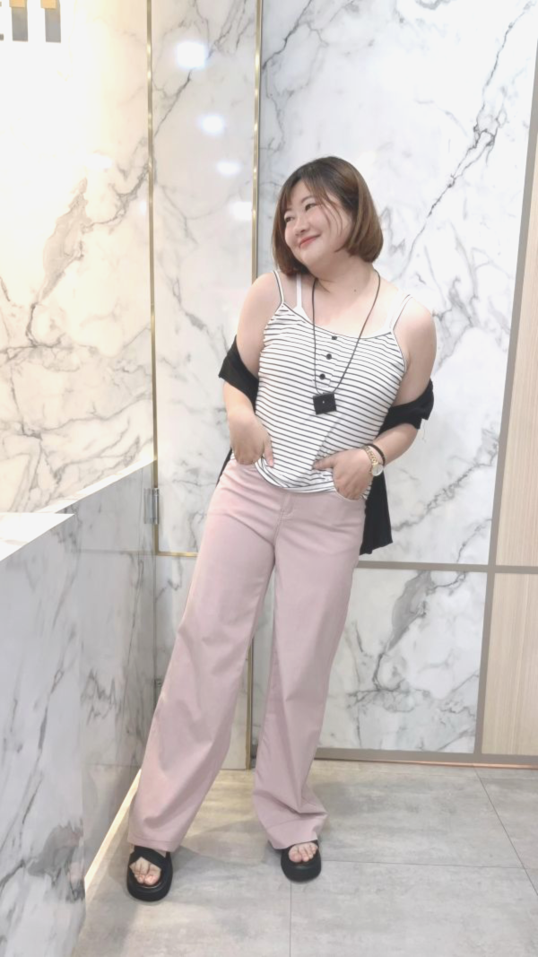 附配件條紋背心小外套(黑/黃/藍) 