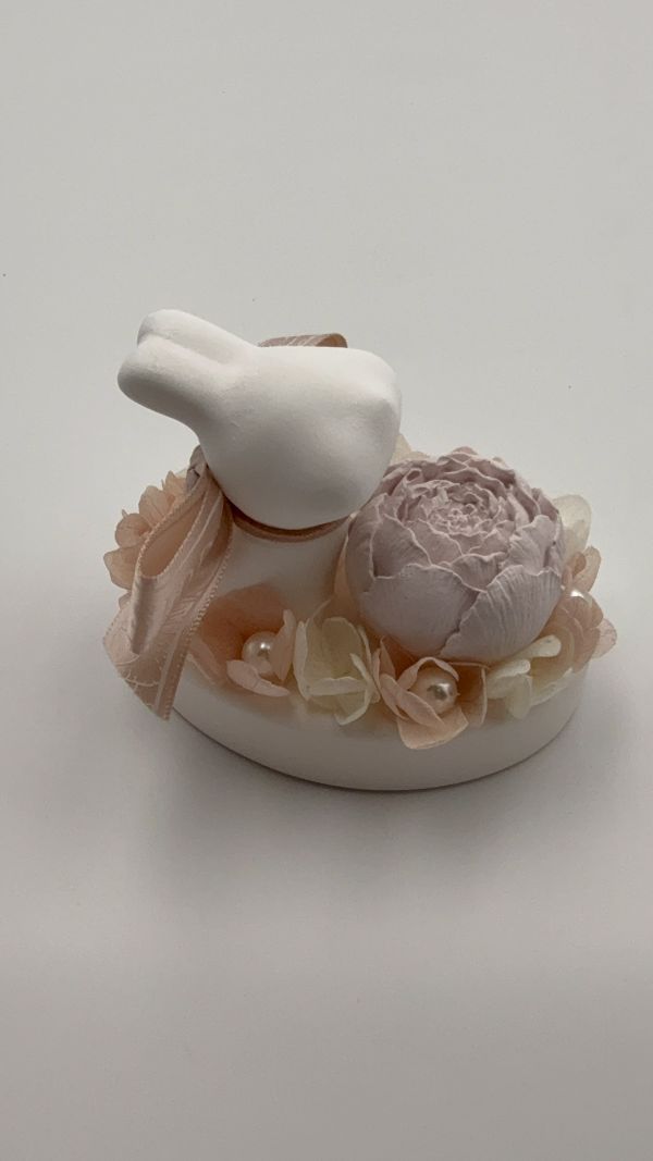 S.EROS 玫瑰兔子擴香石 擴香石, 香氛石, 玫瑰擴香石, 兔子擴香石, 香氛擺飾, aroma stone, plaster diffuser, rose bunny diffuser, 滴精油 擴香, 桌上型擴香