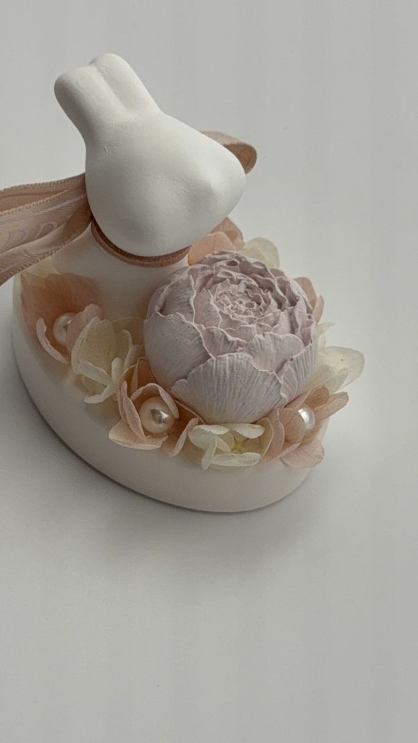 S.EROS 玫瑰兔子擴香石 擴香石, 香氛石, 玫瑰擴香石, 兔子擴香石, 香氛擺飾, aroma stone, plaster diffuser, rose bunny diffuser, 滴精油 擴香, 桌上型擴香