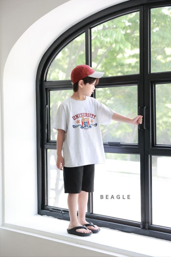 【BEAGLE】百搭休閒5分短褲 