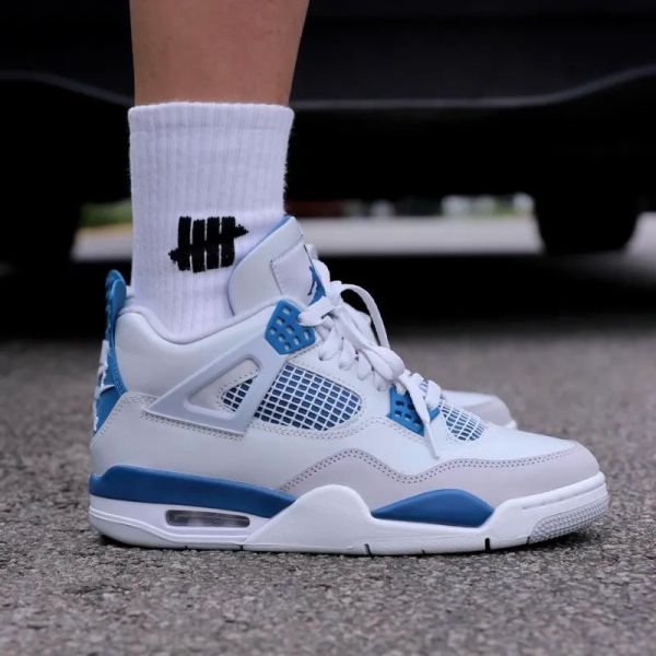 Nike Air Jordan 4 Retro Industrial Blue 軍隊藍 白藍灰 經典復刻 AJ4 2024年版 